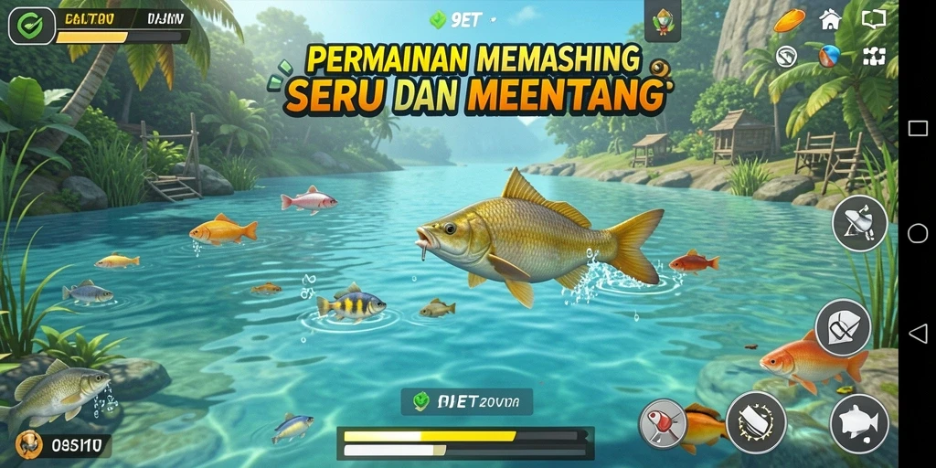 Tampilan menarik gameplay memancing di 9ET.