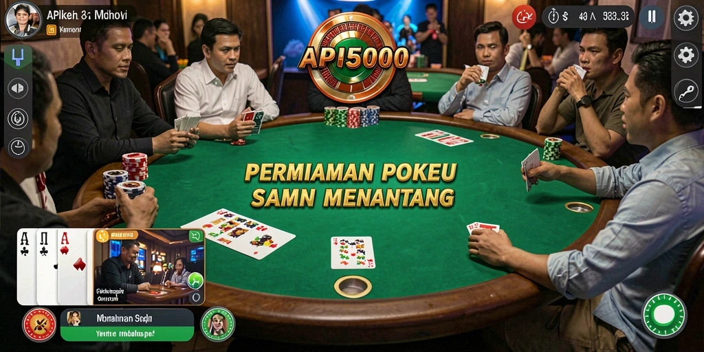 Gameplay seru Poker di API5000 dengan grafis menarik.