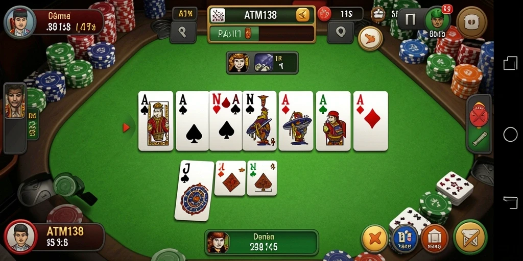 Tampilan gameplay ATM138 yang penuh aksi dan strategi.