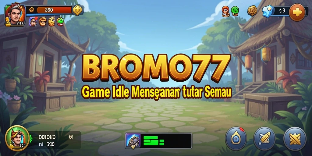 Screenshot BROMO77 menampilkan gameplay seru dengan karakter yang unik.