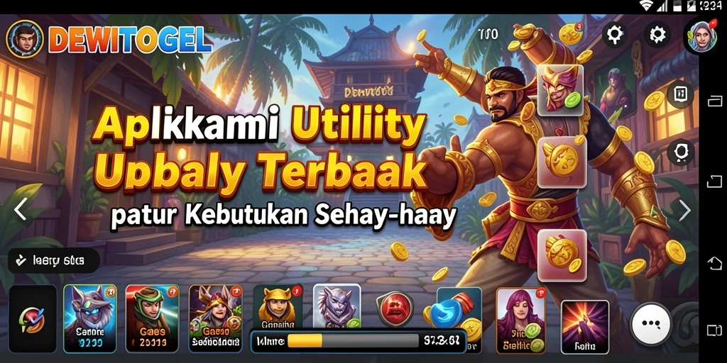 Tampilan utama DEWITOGEL dengan fitur-fitur Utility yang menarik.