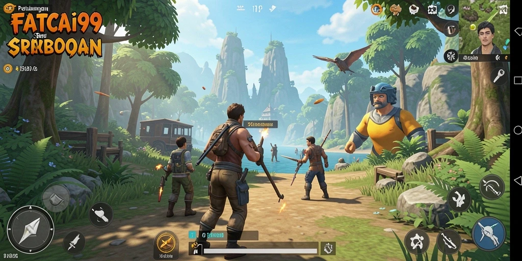 Tampilan gameplay FATCAI99 dengan petualangan mendebarkan di dunia terbuka.