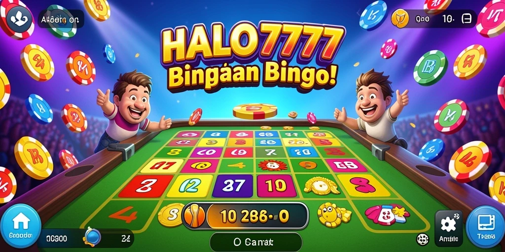 Tampilan gameplay Bingo yang seru dan interaktif di HALO777.