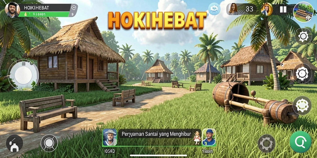 Tampilan gameplay <strong>HOKIHEBAT</strong> yang ceria dan menghibur.