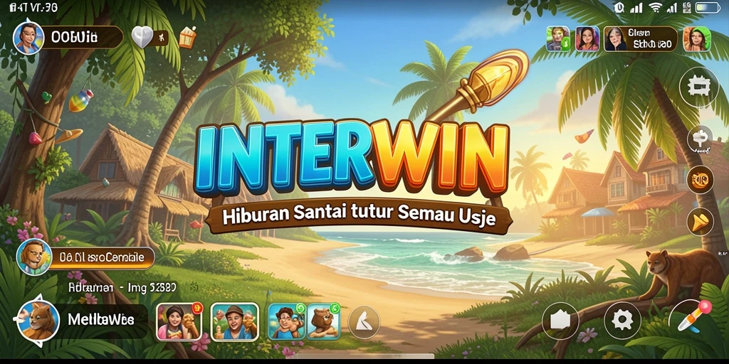 Tampilan penuh warna dari gameplay menarik INTERWIN yang menyenangkan.