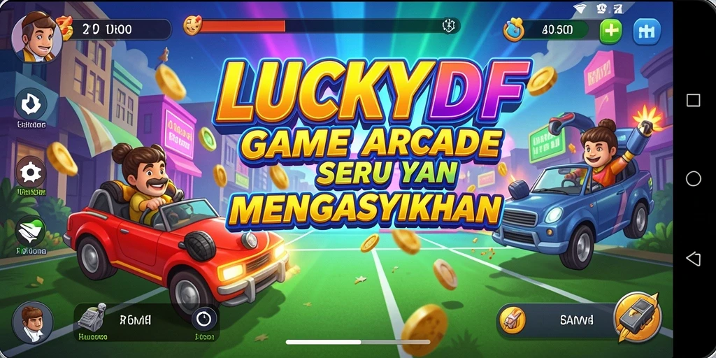 Tampilan menarik gameplay Arcade LUCKYDF yang seru.