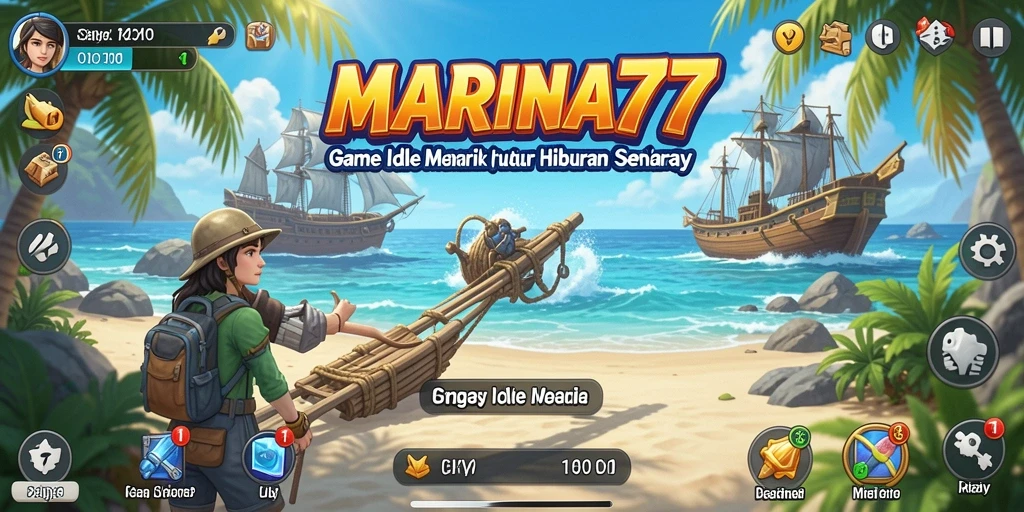 Tampilan gameplay Idle yang memukau dari MARINA77.