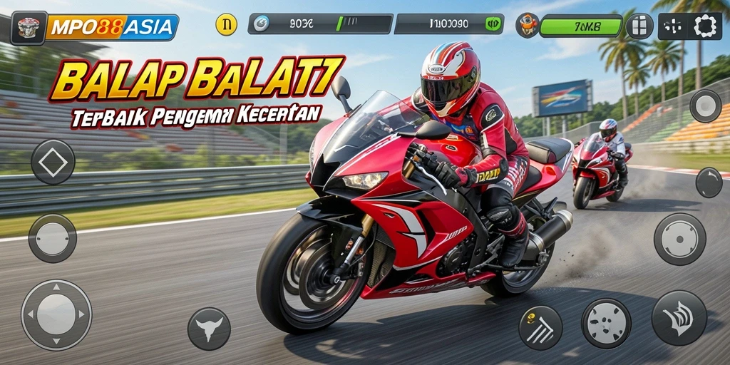 Screenshot MPO88ASIA menampilkan aksi balap motor yang mendebarkan dengan grafik berkualitas tinggi.