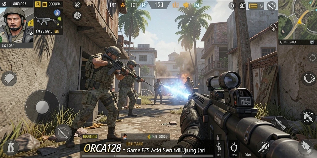Tampilan gameplay menegangkan di <strong>ORCA128</strong> dengan aksi seru dan grafis menawan.