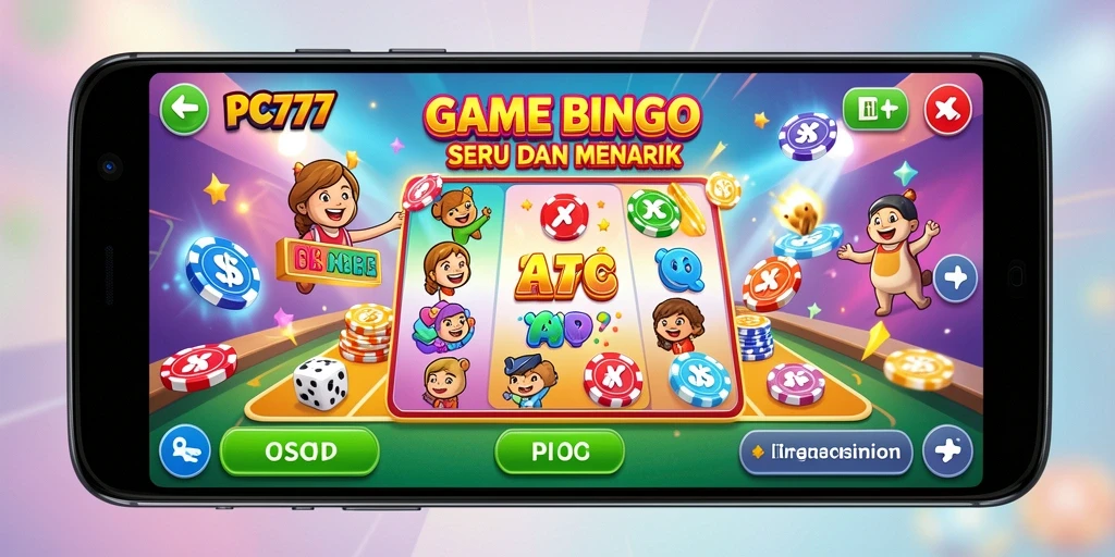 Screenshot utama PC777 menampilkan keseruan gameplay Bingo.