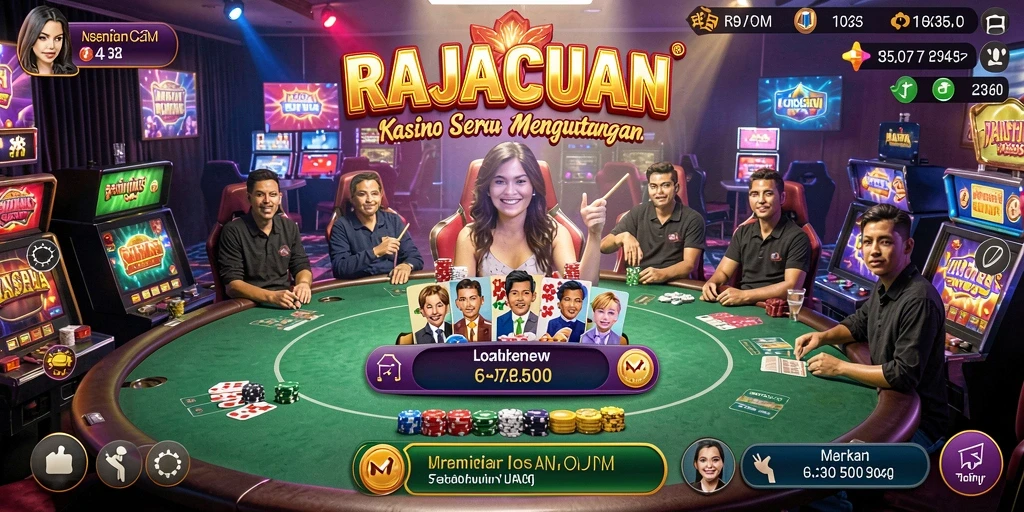 Tampilan menarik dari gameplay RAJACUAN yang mendebarkan.