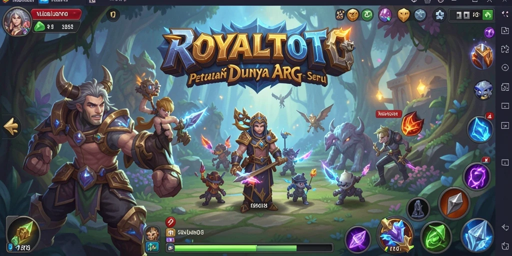 Tangkapan layar menampilkan karakter dalam pertempuran seru di dunia ARPG.