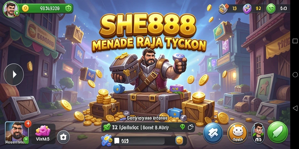 Tangkapan layar utama <strong>SHE888</strong> menunjukkan keseruan gameplay Tycoon.