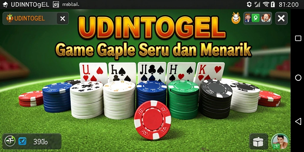 Tampilan gameplay seru dan interaktif dari UDINTOGEL.